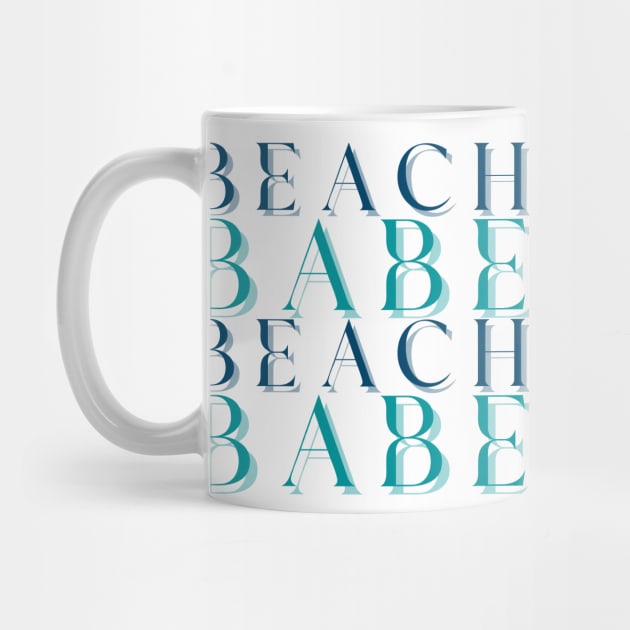 Beach Babe Fun Summer, Beach, Sand, Surf Design. by That Cheeky Tee